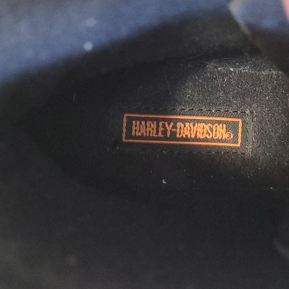 Harley-Davidson Kids Black and Yellow Flame Boots Size 5.5 - Picture 8 of 14